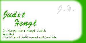 judit hengl business card